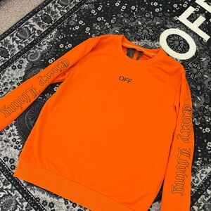 Off-White V-Lone Collab Shirt Long Sleeve orange shirt